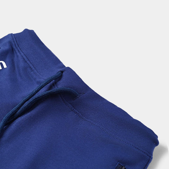 Boys Cotton Terry Knitted Short PlayStation-True Navy