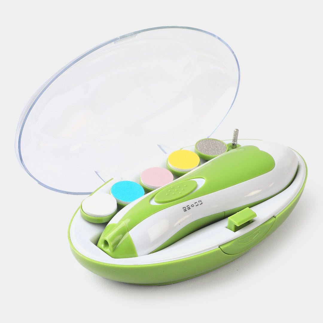 Baby Electric Nail Trimmer Set with LED | Green