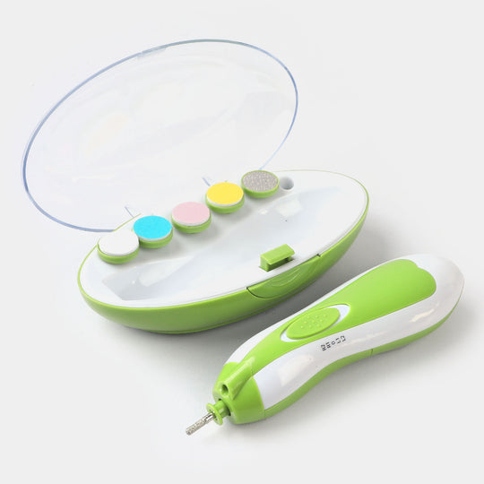 Baby Electric Nail Trimmer Set with LED | Green