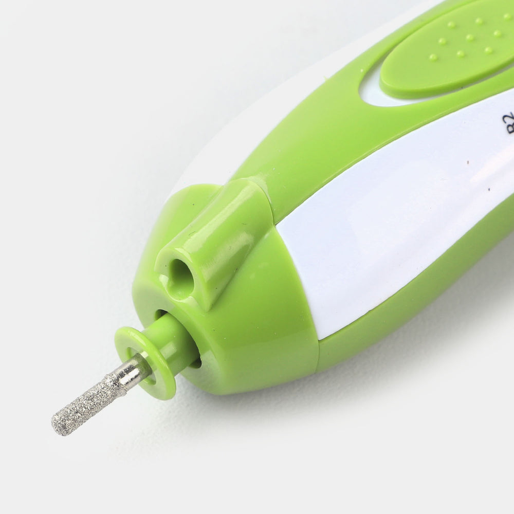 Baby Electric Nail Trimmer Set with LED | Green