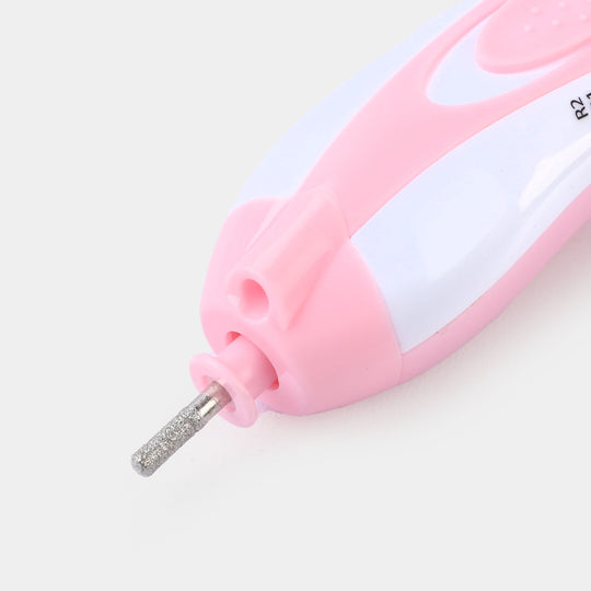 Baby Electric Nail Trimmer Set with LED | Pink