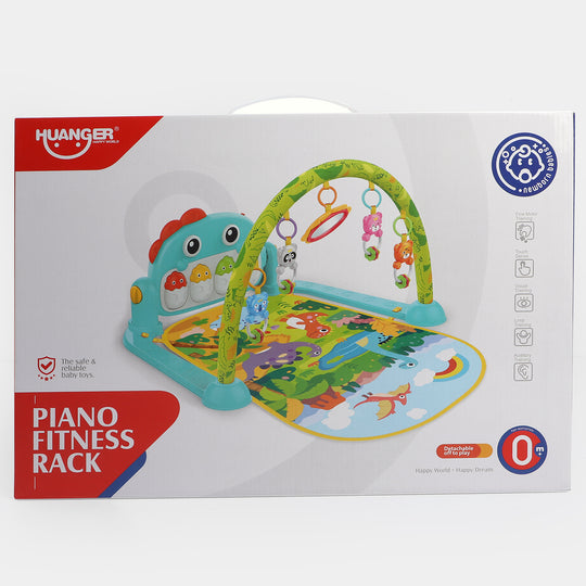 Dinosaur Piano Fitness Rack & Gym With Light & Music | 0M+