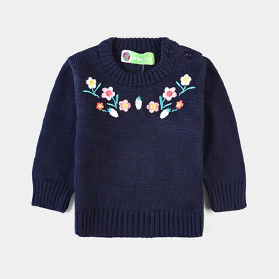 Infant Girls Sweater Knit Suit Blue bell-NAVY