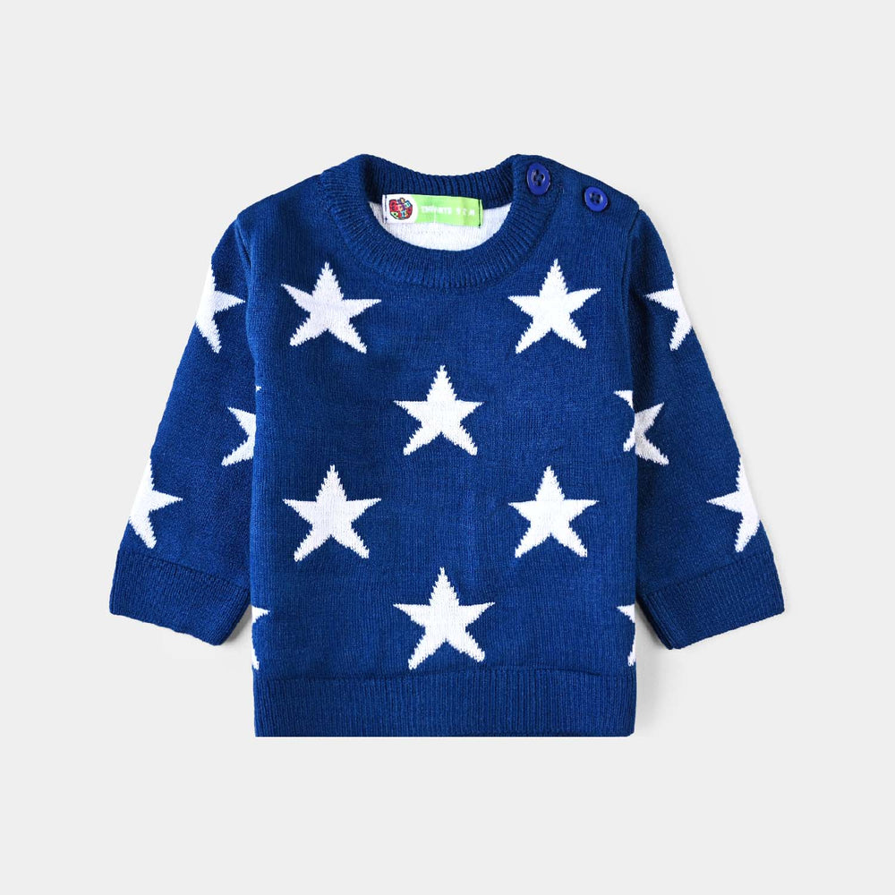 Infant Boys Sweater Knit Suit Star Magic-NAVY