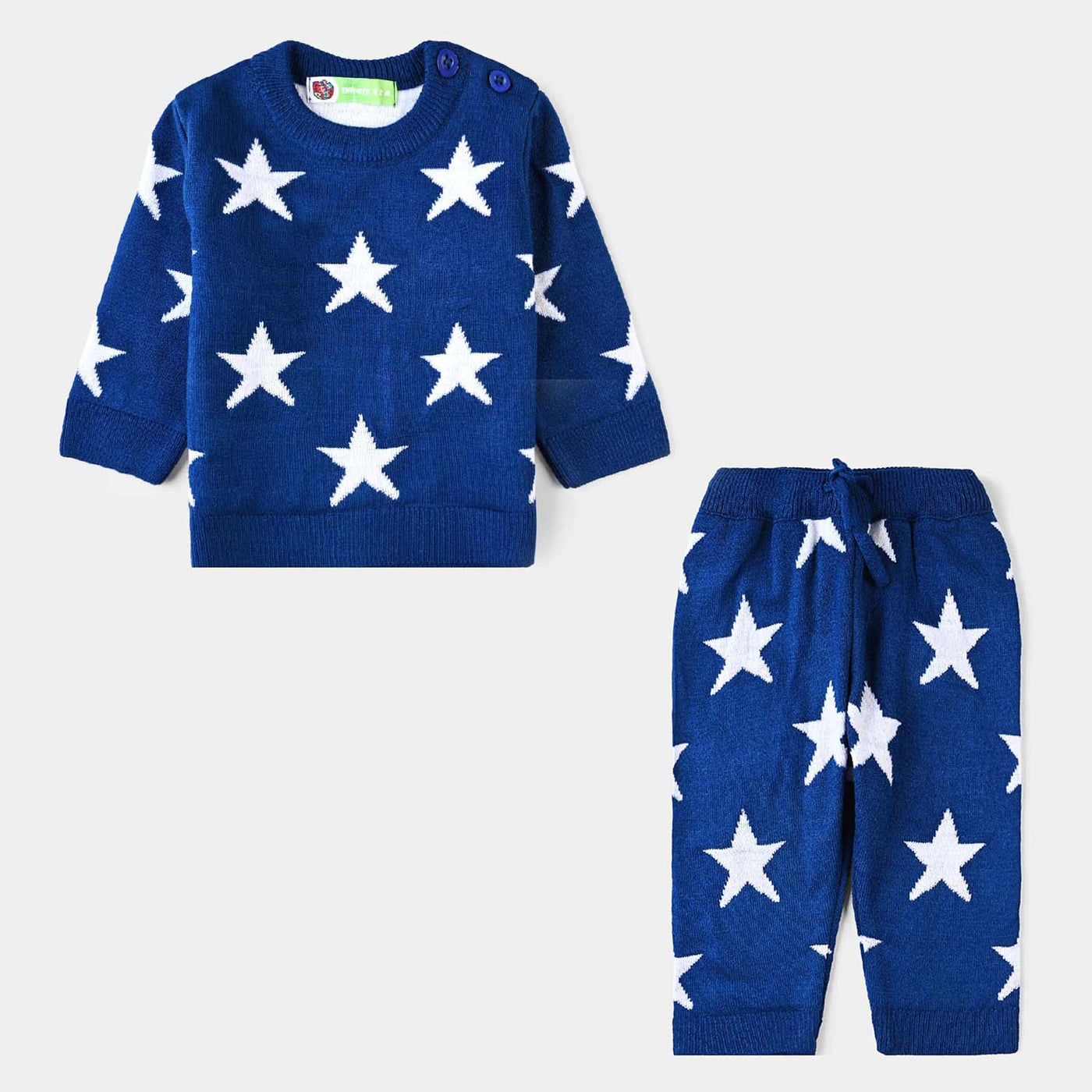 Infant Boys Sweater Knit Suit Star Magic-NAVY