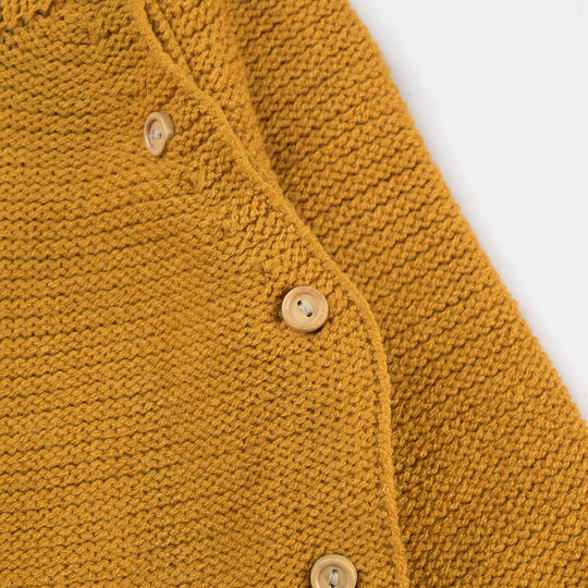 Infant Boys Sweater Knit Suit W/Cap Butter Scotch -Mustard