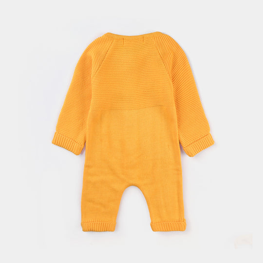 Infant Girls Sweater Knit Romper W/Cap Seven Seas cable-Citrus