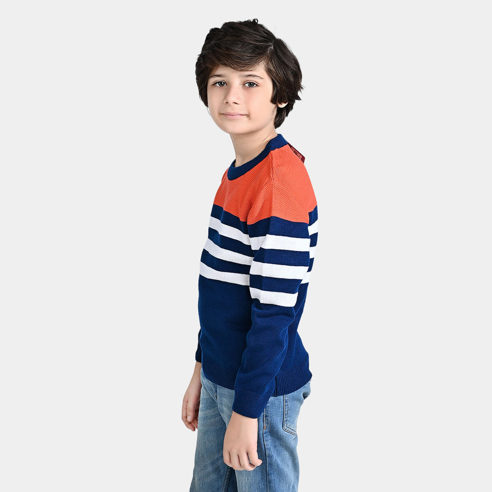 Boys Acrylic Sweater Tokyo-NAVY