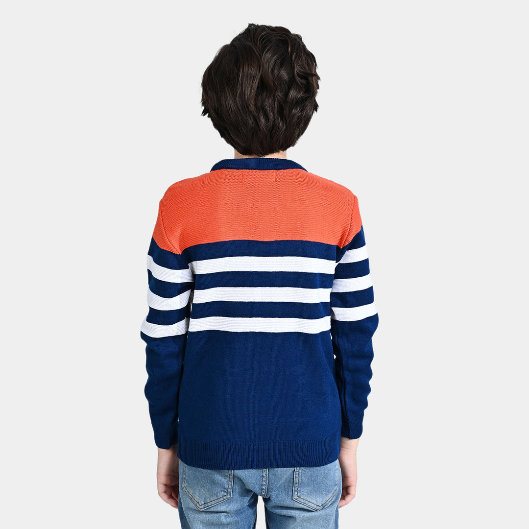 Boys Acrylic Sweater Tokyo-NAVY