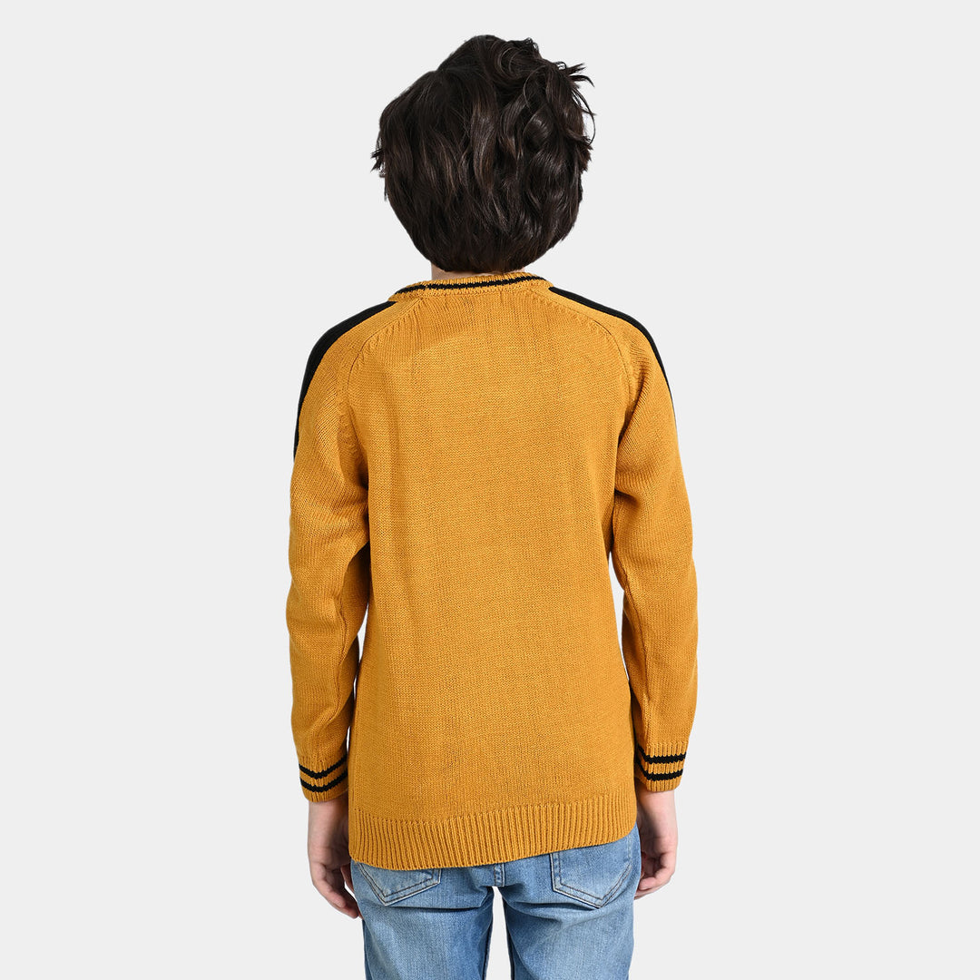 Boys Acrylic Sweater Always-Mustard