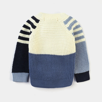 Infant Boys Acrylic Sweater Fire Van-Multi