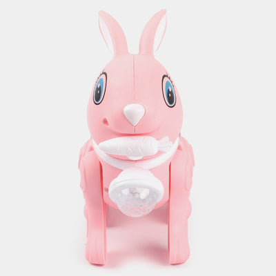 Electric Walking Rabbit Toy-Pink