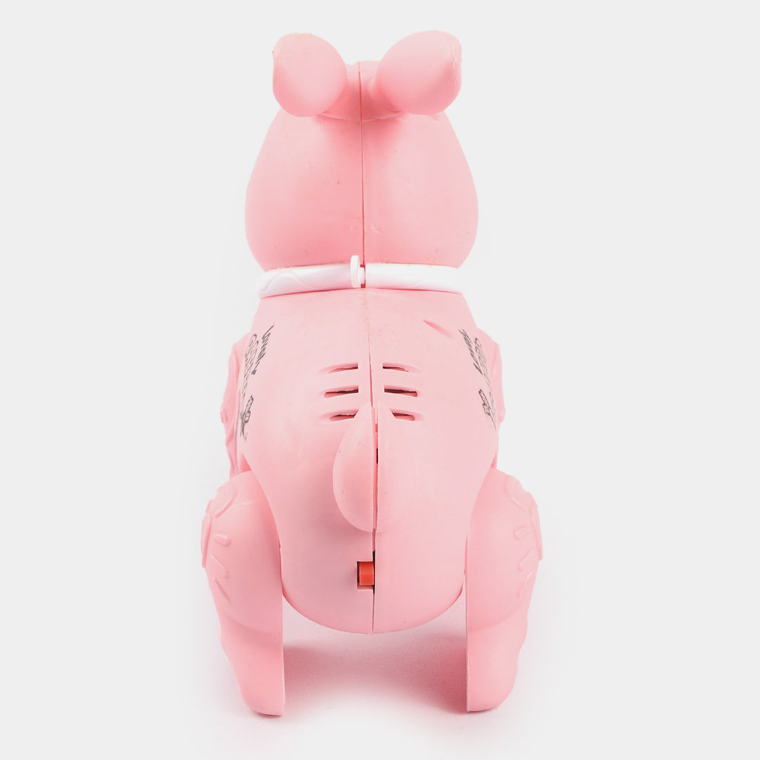 Electric Walking Rabbit Toy-Pink