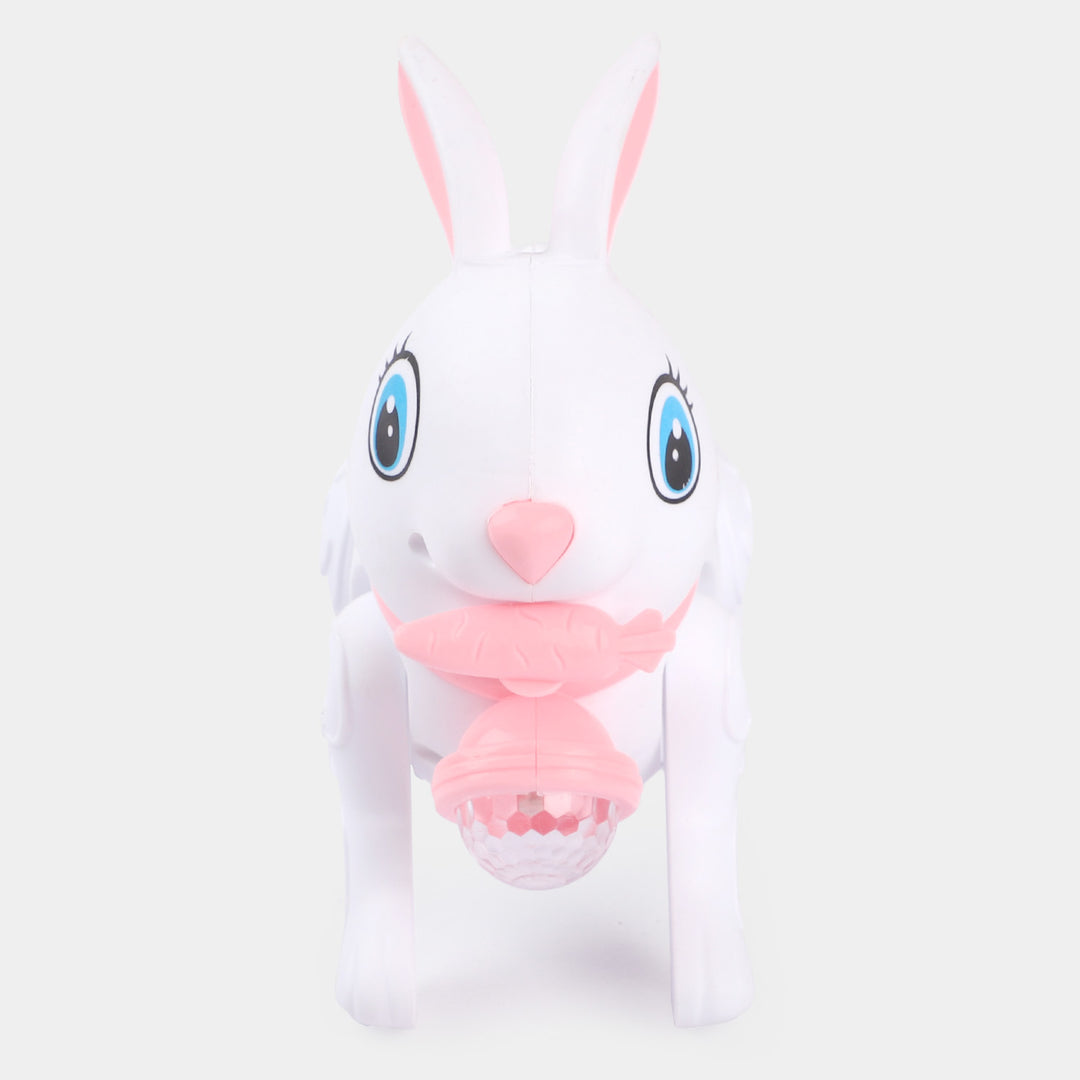 Electric Walking Rabbit Toy-White