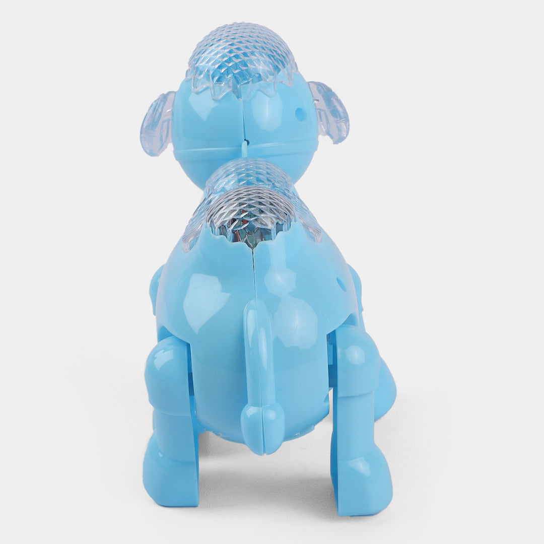 Electric Walking Camel With Lights & Music-Blue