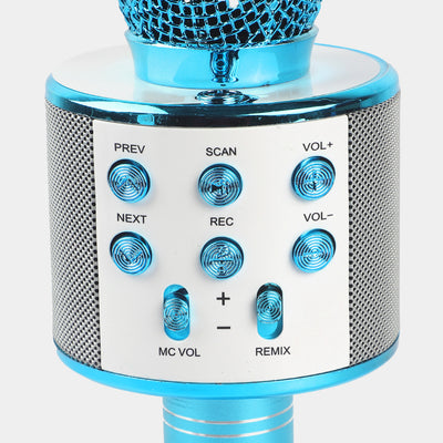 Wireless Bluetooth Musical Mic -Blue