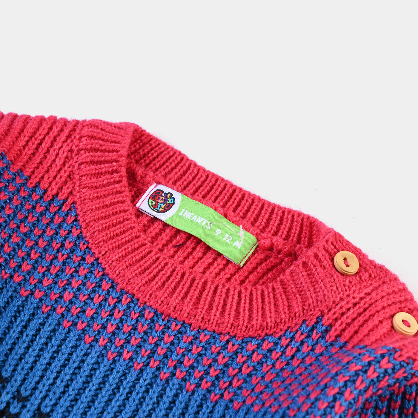 Infant Girls Acrylic Sweater Thread Fusion-Multi