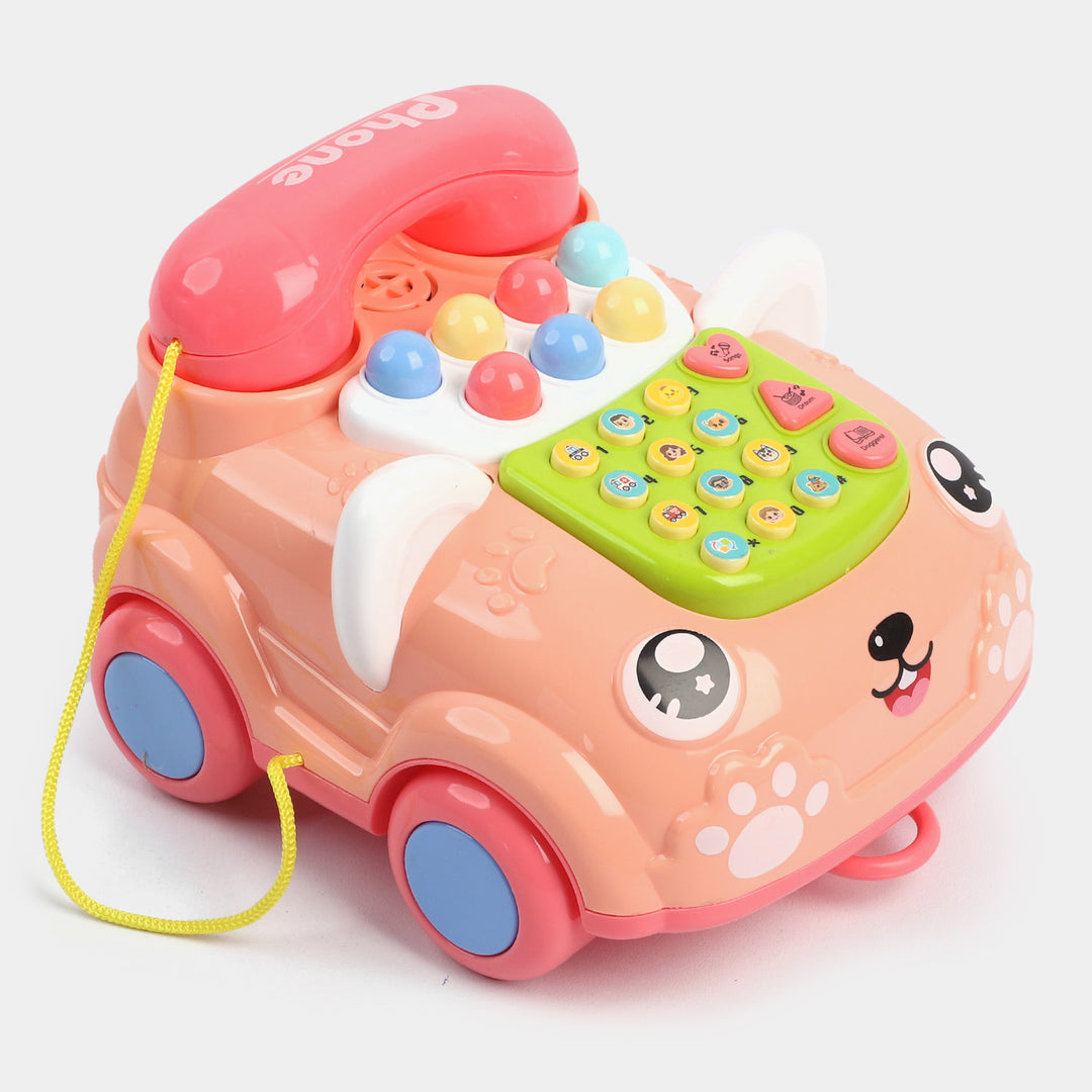 Telephone Car With Light Music For Kids