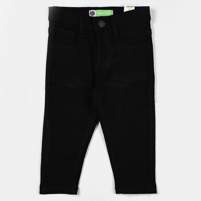 Infant Boys Denim Stretch Pant-BLACK