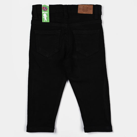 Infant Boys Denim Stretch Pant-BLACK