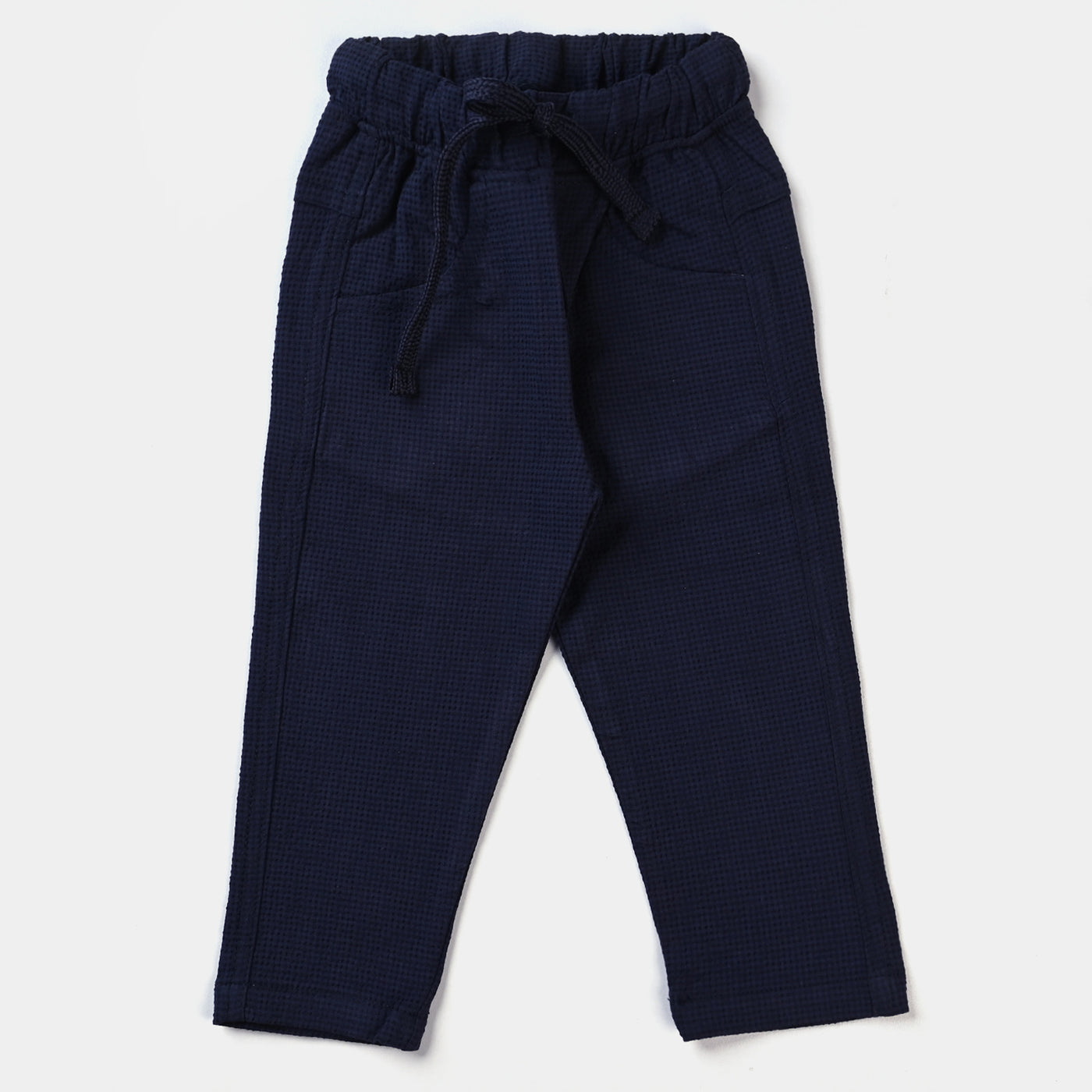 Infant Boys Suit Navy Small Check-NAVY