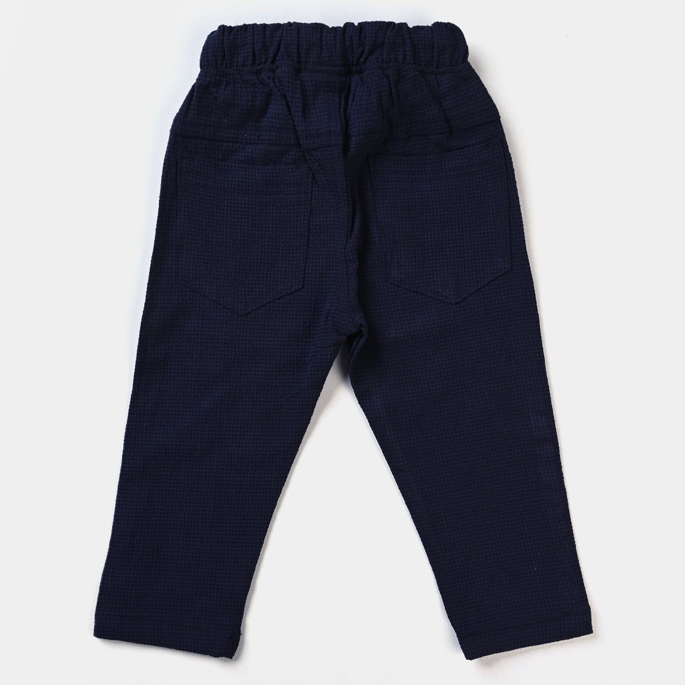 Infant Boys Suit Navy Small Check-NAVY