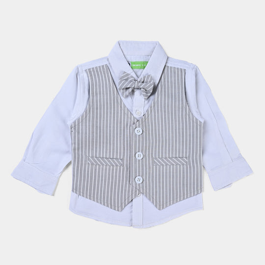 Infant Boys Cotton 2 PC Suit - Stripes