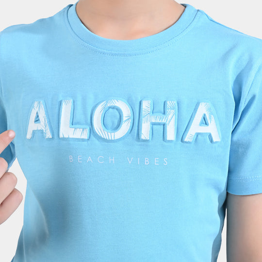 Boys Cotton Jersey T-Shirt H/S Beach Vibes