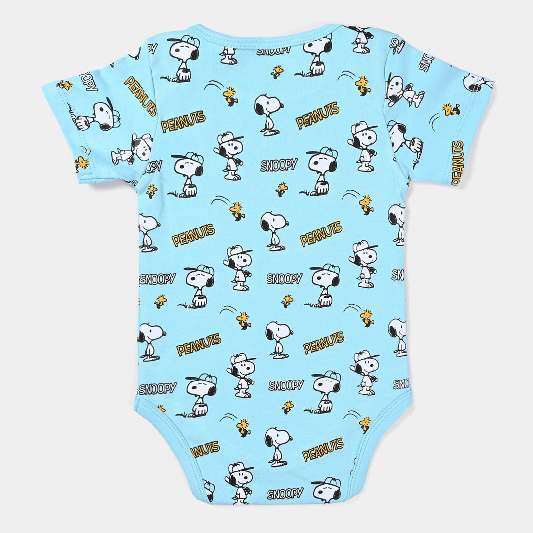 Infant Boys Cotton Jersey Romper Set -B.Blue