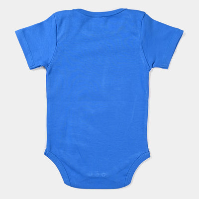 Infant Boys Cotton Jersey Romper Set -B.Blue