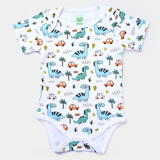 Infant Boys Cotton Jersey 2 Piece Set Dinosaurs- True Navy