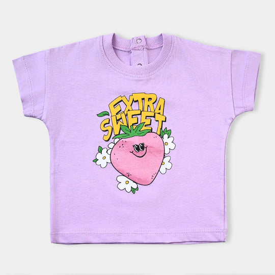 Infant Girls Cotton Jersey T-Shirt Extra Sweet