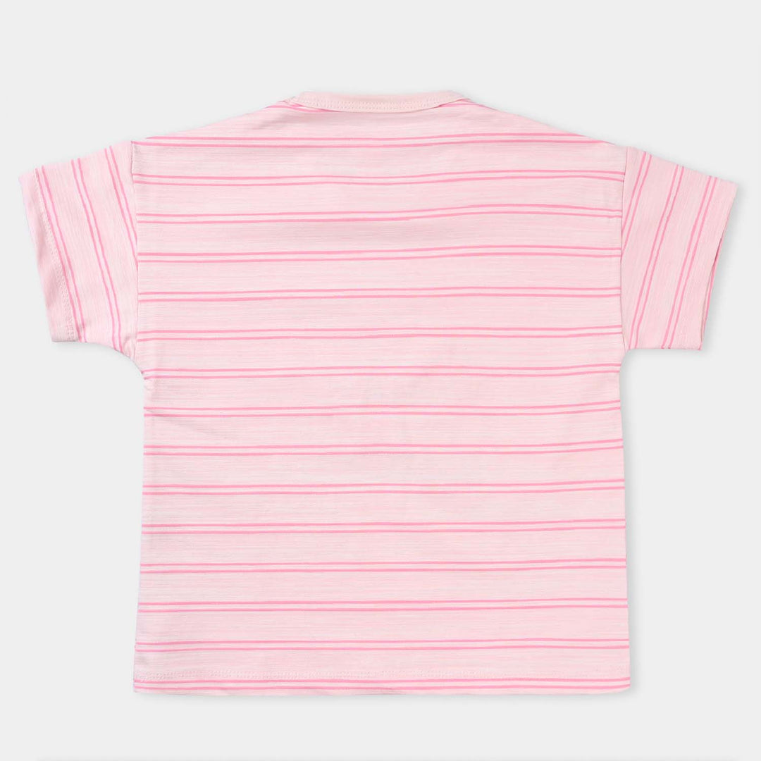 Girls Cotton Jersey T-Shirt H/S Rapunzel-Pink