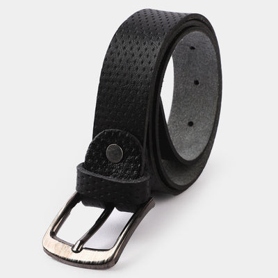 Kids Belt Black Dotted | BLACK