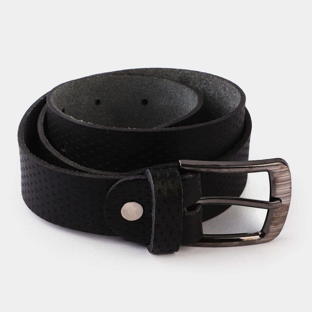 Kids Belt Black Dotted | BLACK