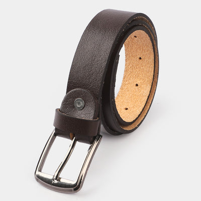 Kids Belt Plain Brown