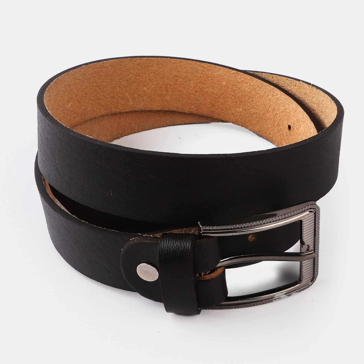 Kids Belt Plain Dark Brown