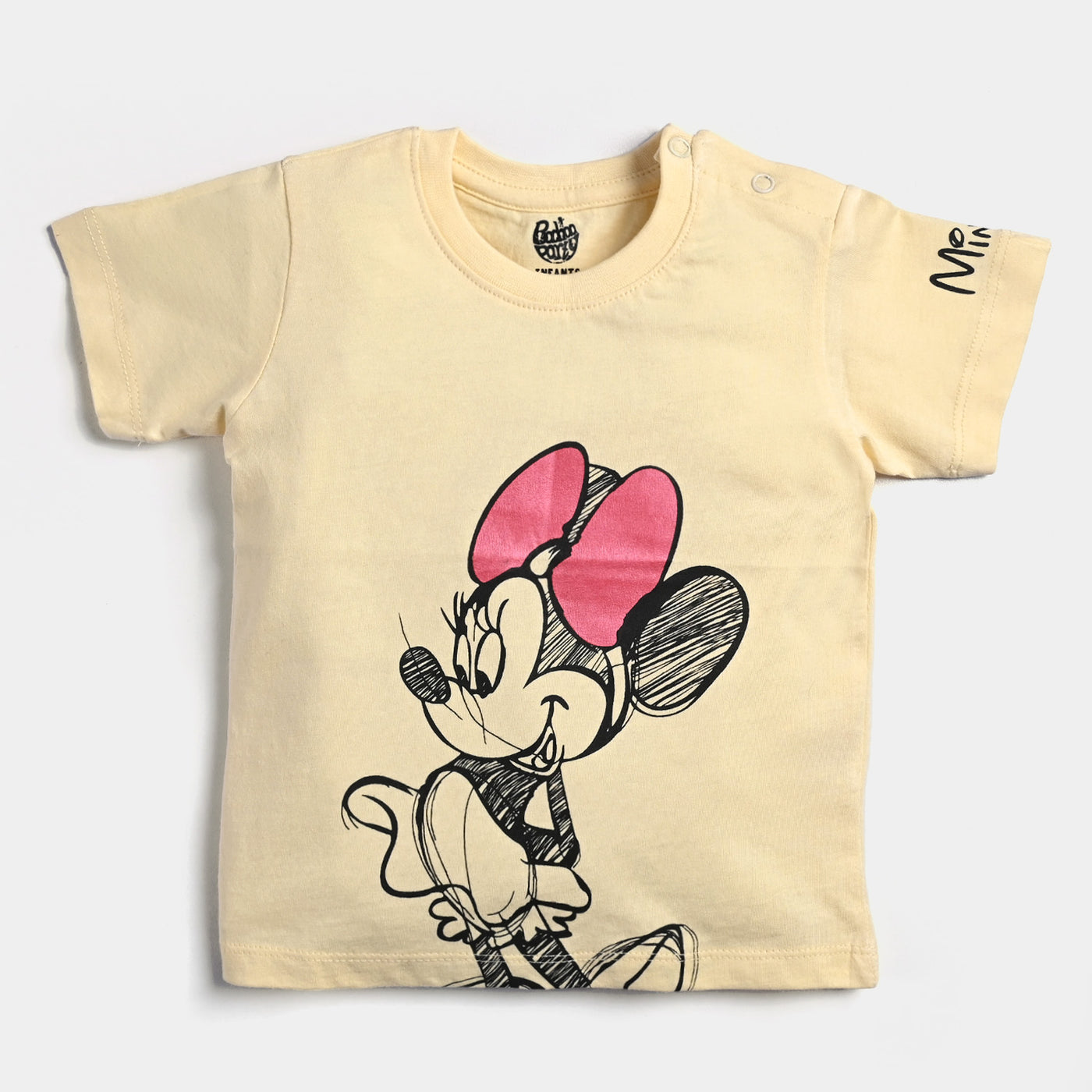 Infant Girls Cotton Jersey T-Shirt -Biege