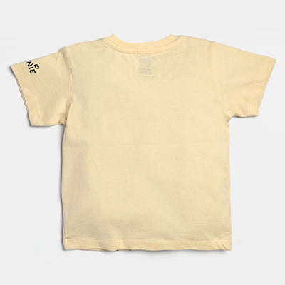 Infant Girls Cotton Jersey T-Shirt -Biege