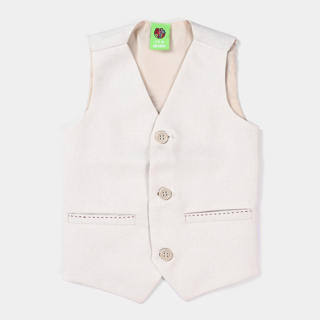 Infant Boys Oxford Waistcoat (Jute Textured)