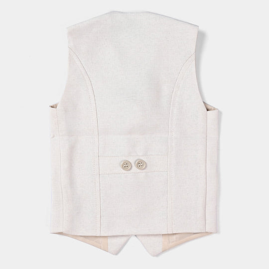 Infant Boys Oxford Waistcoat (Jute Textured)