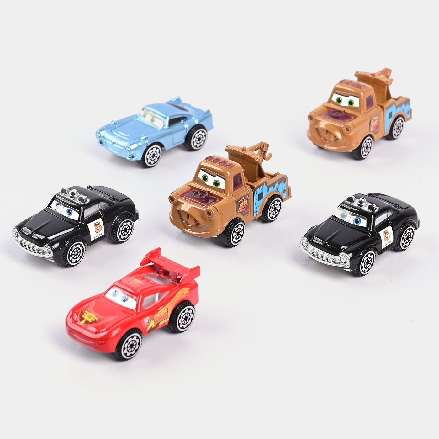 Free Wheel Cars Carrier Truck With 6Pcs Metal Cars For Kids