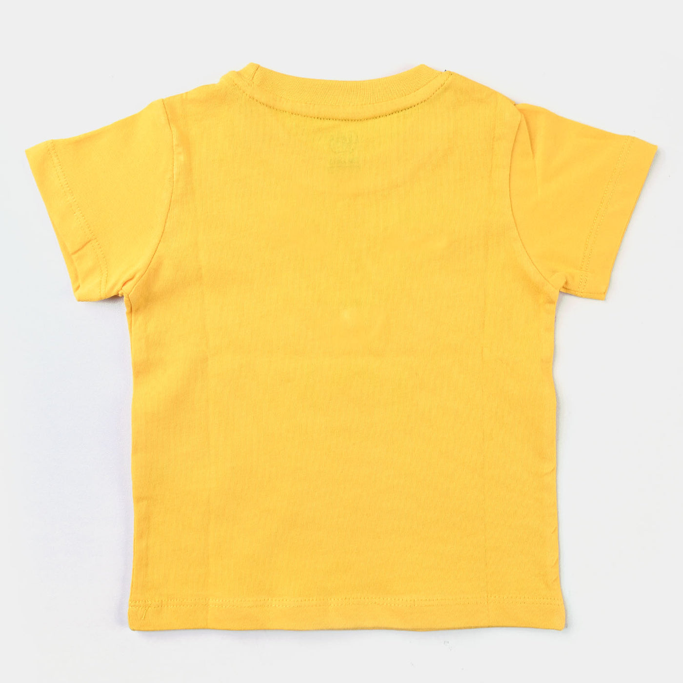Infant Boys Cotton Terry Round Neck T-Shirt Tiger- Yellow