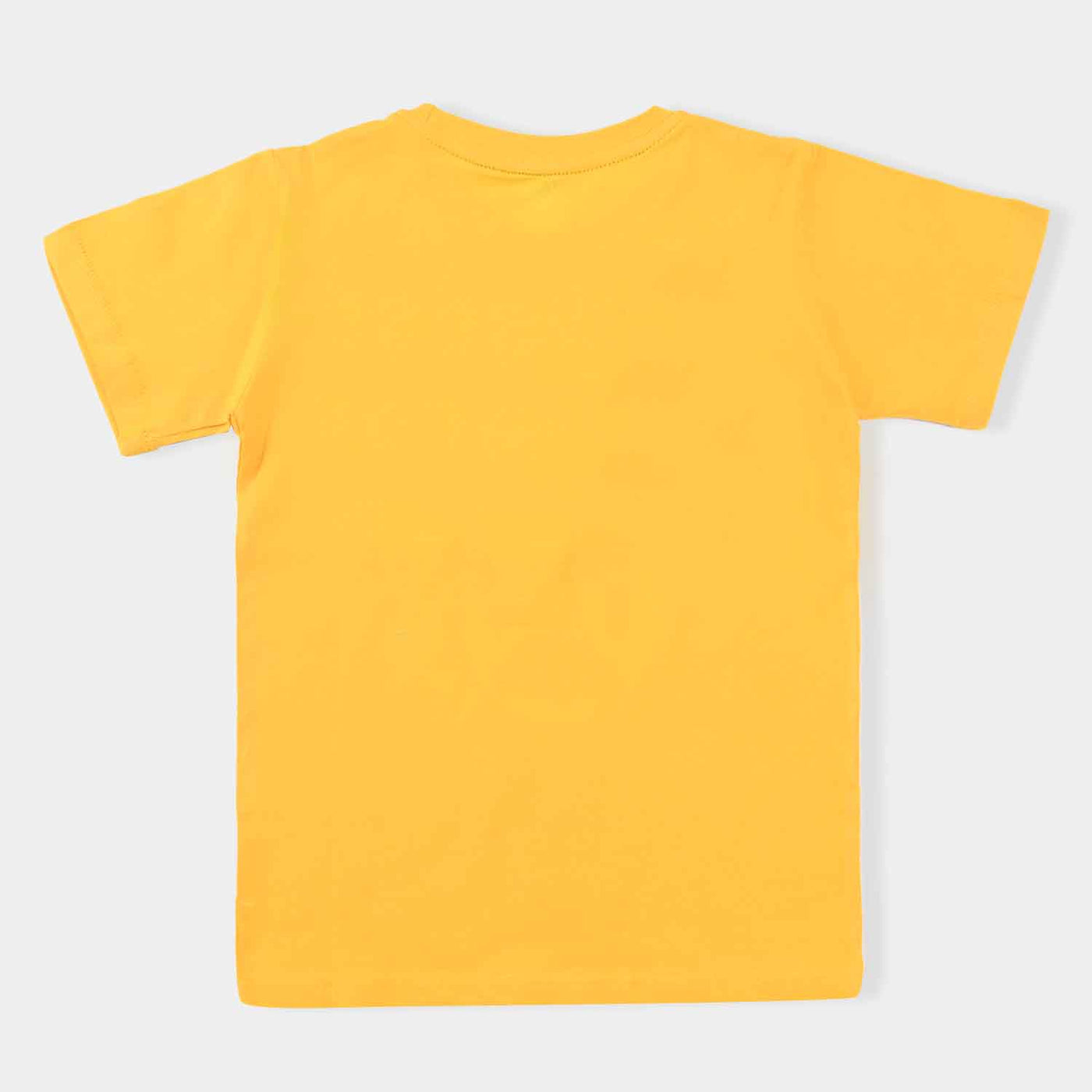 Boys Cotton Terry T-Shirt H/S Tiger- Yellow