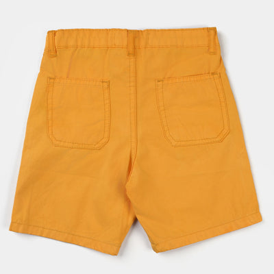 Boys Cotton Short Basic-Citrus