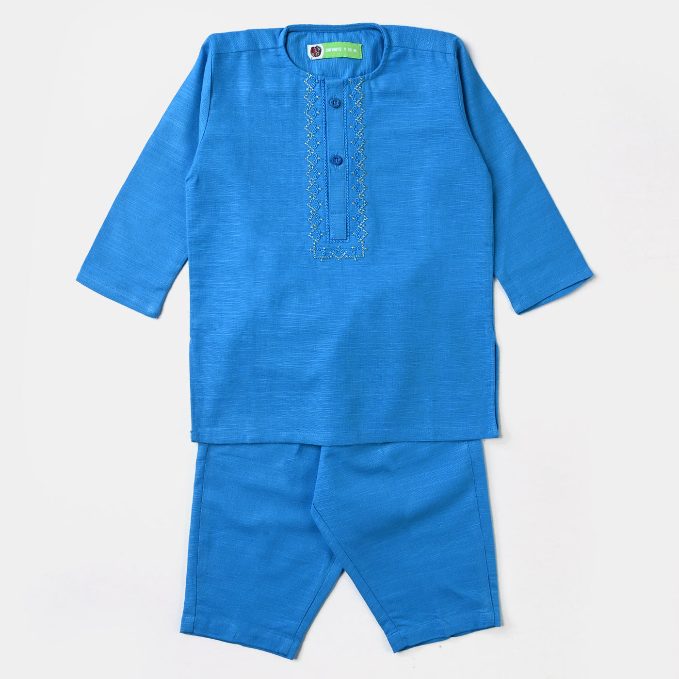 Infant Boys Cotton Slub 2PC Suit (Funky Dots)-Turkish