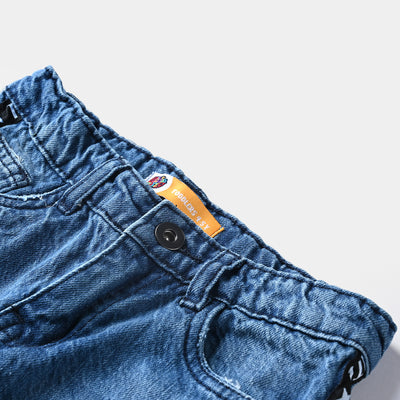 Boys Denim Stretch Pant Never Too Late-Mid Blue