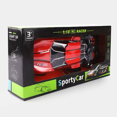 Remote Control Racing Car W/Light Red