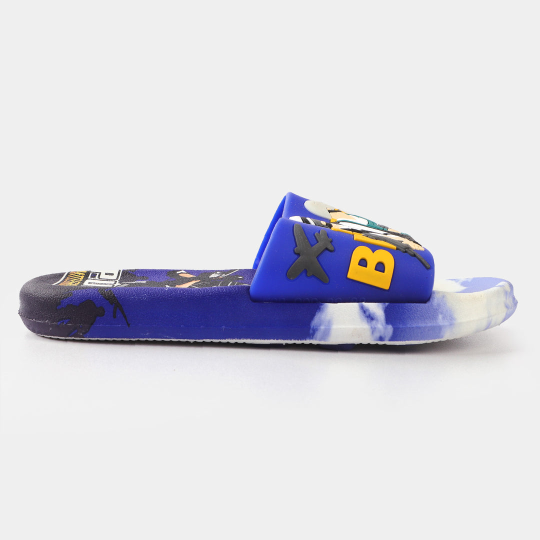 CHARACTER BOYS SLIPPERS GLB-01-Blue