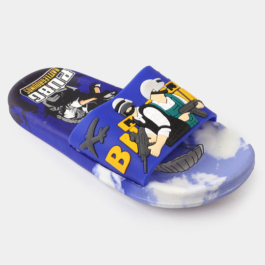 CHARACTER BOYS SLIPPERS GLB-01-Blue